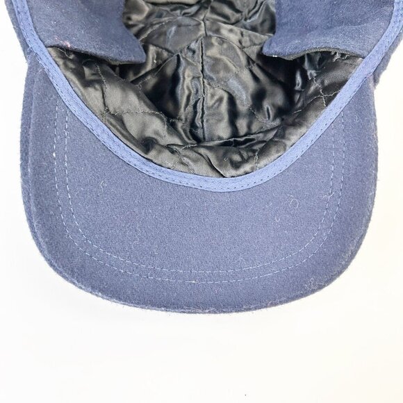 Vintage Broner Hat Insulated Quilted Trapper Wool Blend Cap Outdoor Hunt - Picture 6 of 9